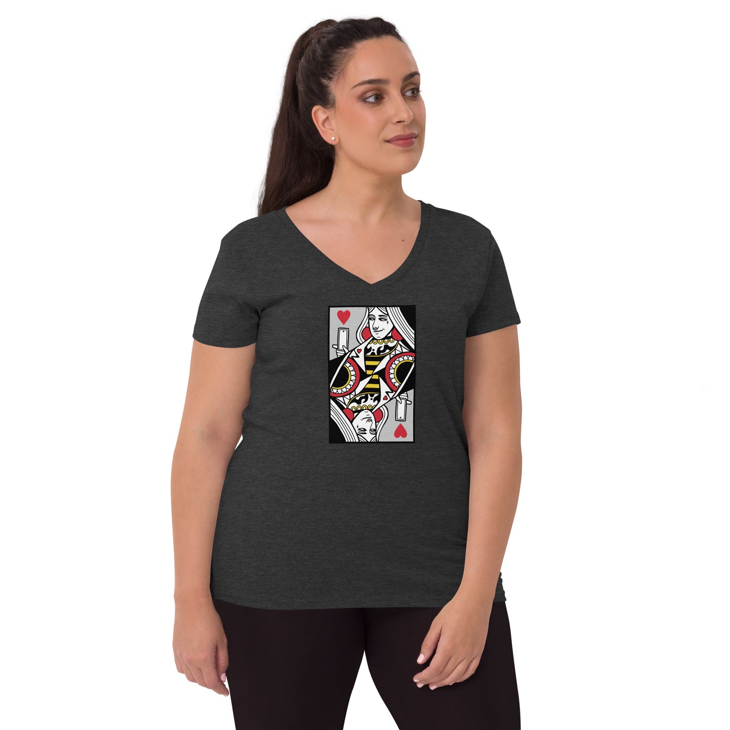 Women’s recycled v-neck t-shirt