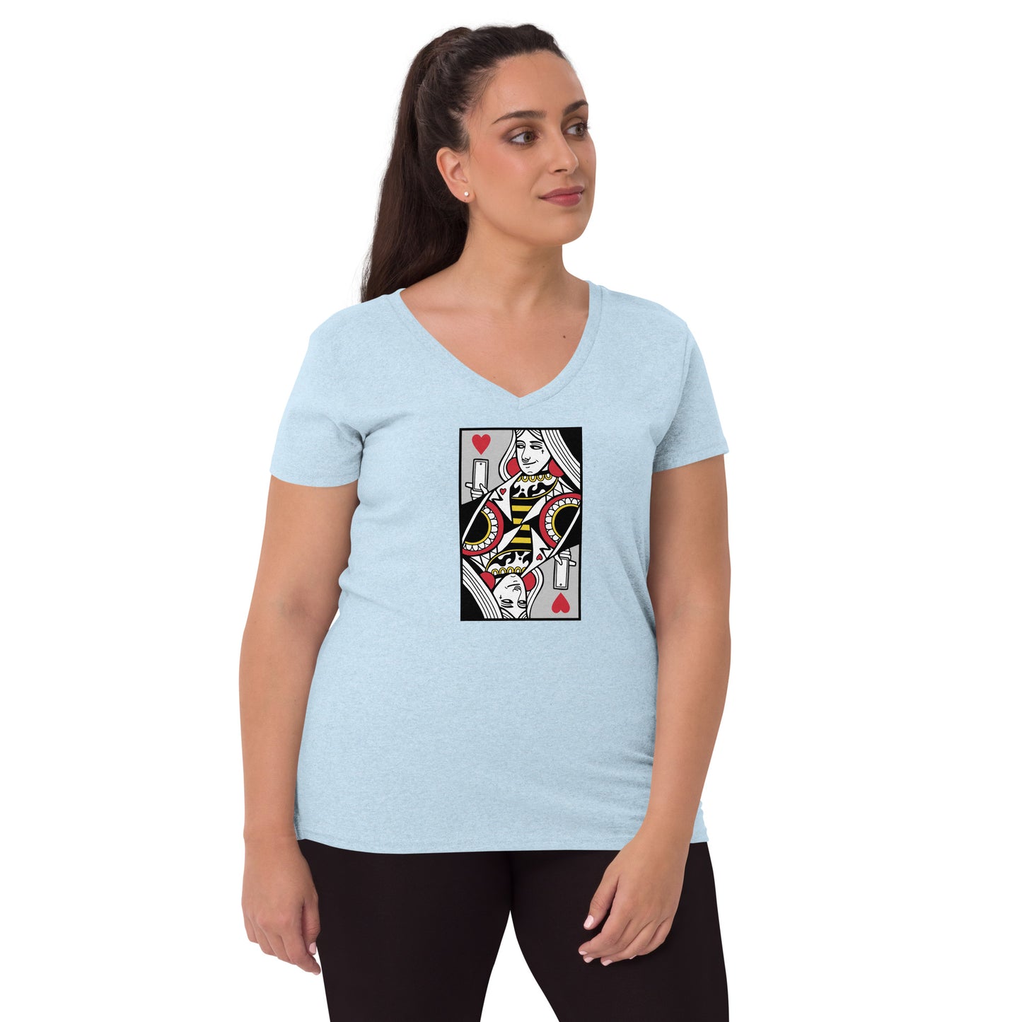 Women’s recycled v-neck t-shirt